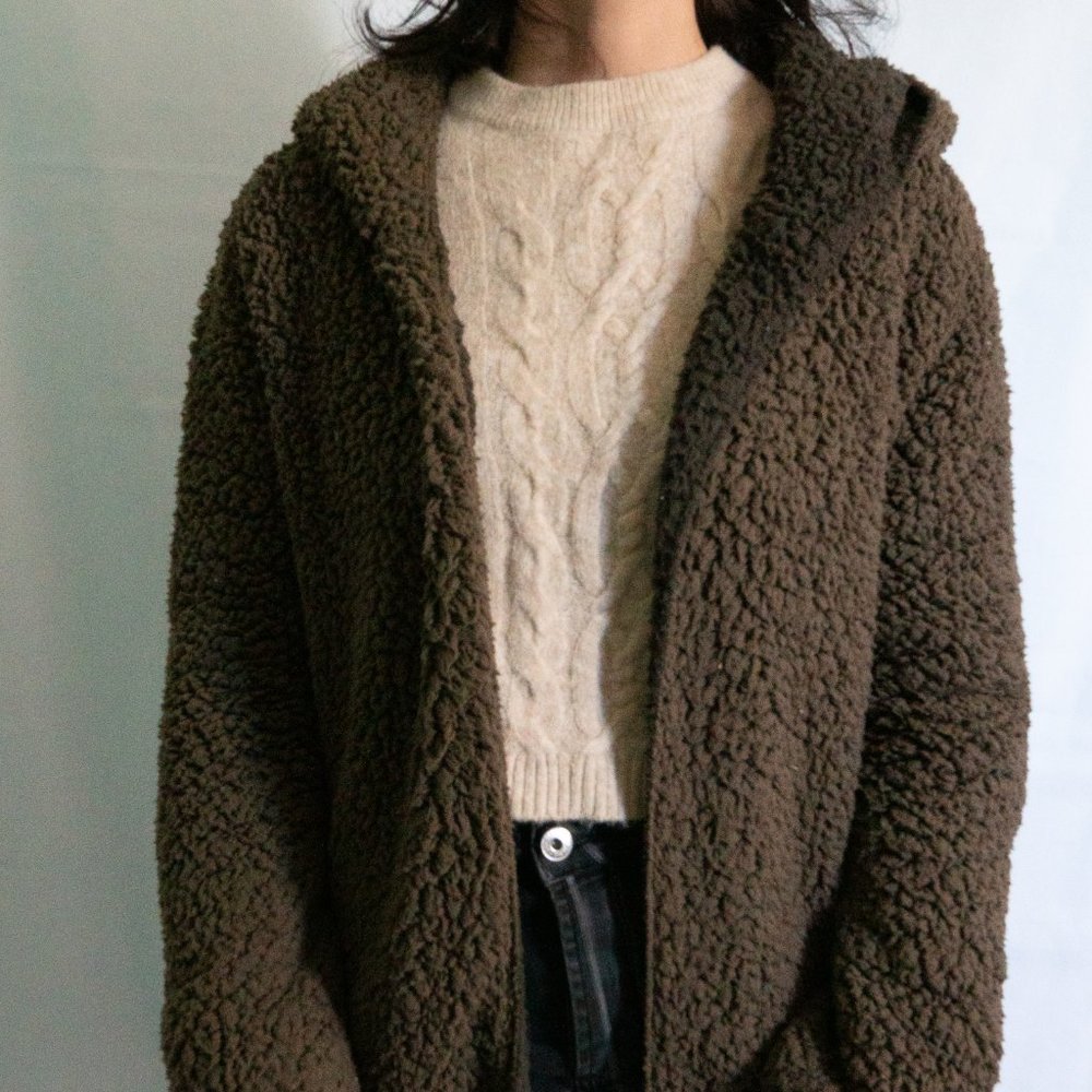 Reversible Fleece Fall Coat or For House Lounging